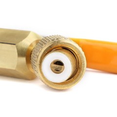 1/4″ SAE Angled Small Ball Valve 3PCS AC Refrigerant Charging Hoses