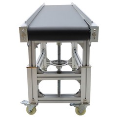 110V 59″×11.8″ Electric Plane Ramp Conveyor Transpotation Machine 66-88Lbs Load