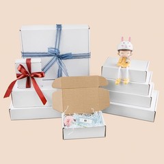 Golden State Art 6x4x2 inches Shipping Boxes Pack of 26 White Corrugated Card…