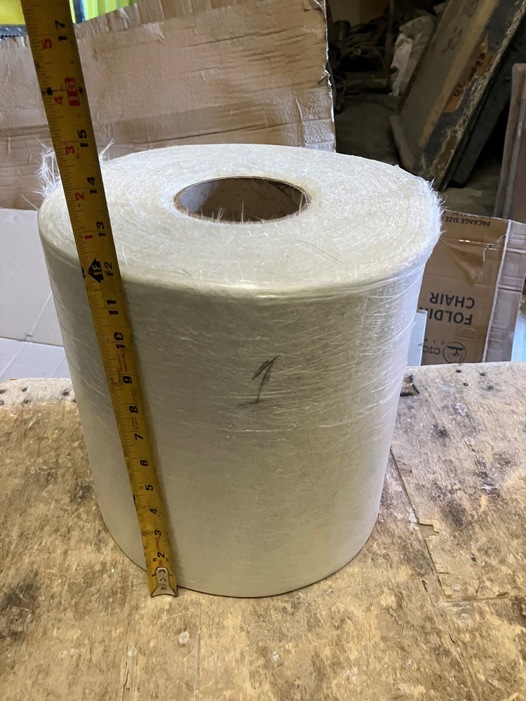 1 oz material 12″ tall fiberglass roll x 75 yard / 225 feet