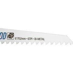 Morse JSHRBC01 Jab Saw Handle and HD Wood Saw Blade 6 Inch by 3/4 Inch x 6 TPI