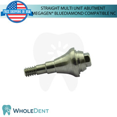 5X Straight Multi Unit Prosthetic NC Compatible with Megagen® BlueDiamond