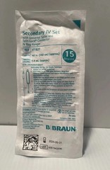 Lot Of 10 Pk Braun V1921 Secondary IV Set With Universal Spike & Spin-lock