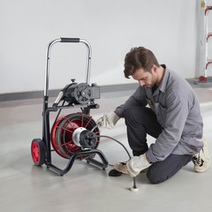 VEVOR Drain Cleaner Machine Electric Drain Auger 100FT x 1/2 Inch Auto Feed