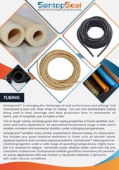 Santoprene 73A Natural Rubber Tubing, 5/8 in ID X 7/8 in OD–50 ft, FDA Tubing