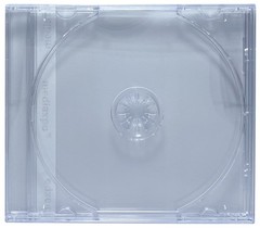 50 Black & Clear STANDARD CD Album Jewel Case 10.4mm Spine Size