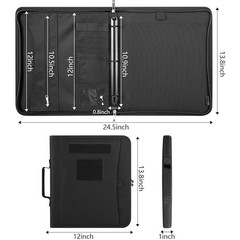 Tactical Military Planner Oxford Cloth Organizer W/ Zippered Closure & Binder US