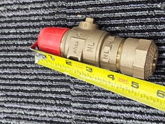 Ford 3/4 CTS NL Stop Brass Ball Valve, 5-3/8 in. Overall Length