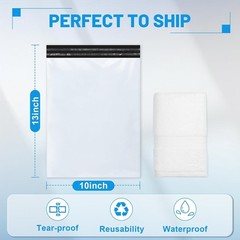 50 Pcs Poly Mailers Shipping Bags 10×13 Inch Packaging Clothes Polymailers En…