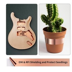 Copper Foil Tape with Conductive Adhesive for Guitar & EMI Shielding (2 x 33)