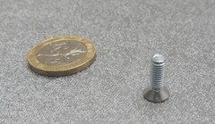 Zinc Plated Steel Flat Head Phillips Machine Screw M4 x 0.7 x 12 mm, 300 pcs