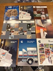 Cummins Heavy Duty Trucks 1980’s Sales Dealer Brochure Lot of 9