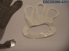 Qty=2 Pcs: Chainmail Protective Glove, Medium Size, QC PASS 06, Stainless Steel