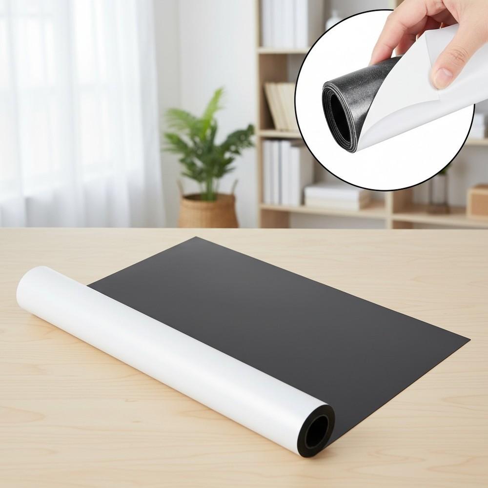 8x5ft Extra Large Customizable Magnetic Adhesive Sheet Roll – 30mil Thickness