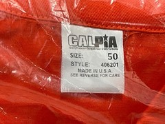 CALPIA Orange Sz. 50 – 406201 Lightweight Safety Coverall SNAP USA Safety First
