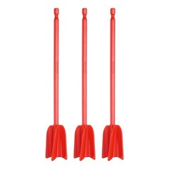 3Pcs 8.7″ ABS Plastic Silicone Resin Mixer Paddle Red