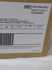 3M Safety Glasses Anti-Fog/Scratch-Resistant Polycarbonate Box of 20 7100180044