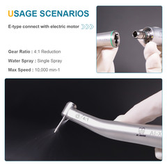 Dental Electric Handpiece Contra Angle E-Type Optic Fiber X95L/X65L/X25L/X15L