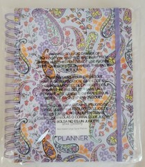 NEW Vera Bradley Non-Dated Large Spiral Planner MADDALENA PAISLEY SOFT 12 Months