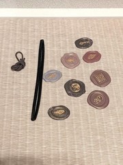 TRAVELER’S COMPANY Notebook Leather Cover Passport Size Camel Accessory set USED