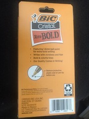 BIC Cristal Xtra Bold Ballpoint Pen, Bold Point Assorted Color 8 ct