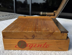 Ingento Paper Cutter No. 1 Mini 6 Inch Ideal School Supply Chicago USA Wood Vtg