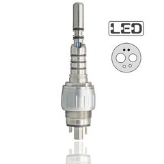 6 Pin Hole Quick Coupler Connector For Fiber Optic Dental Handpiece