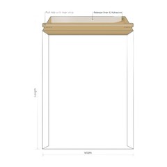25 – 9.75×12.25 White Stay Rigid Flats Self-Seal Cardboard Envelope 9.75″x12.25″
