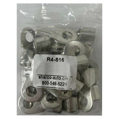 100 Pcs Non-Insulated Ring Connector 4 Gauge 5/16″ Stud Wire Connector – USA