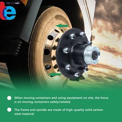 Bolt-On Spindle Kit Shipping Container Wheels with Handle 8×6.5 Lug