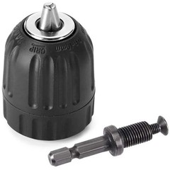 Keyless Drill Chuck Adapter 0.8-10mm Quick Change 1 4 Hex Shank Converter