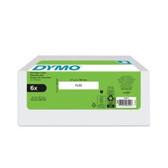 DYMO LW 1-Up File Folder Labels LabelWriter White 9/16 x 3-7/16″ 6 Rolls 780 Lab