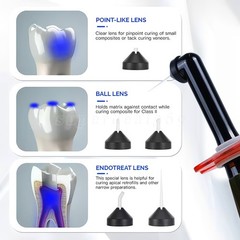 Dentist Dental LED Curing Light Lamp Wireless Cordless Resin Cure 5W 2000mW/cm²