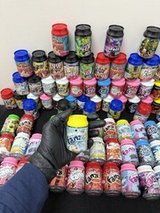 Exotic 3.5 jars / bottles ZA with Design Jars Smell Proof Packaging 50pk or 100