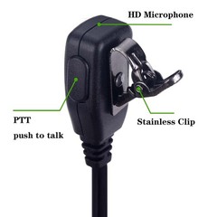 VX-261 Earpiece with mic PTT for Motorola Vertex Standard Radio EVX-261 VX-23…