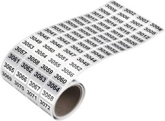 1-20000 Consecutive Number Label Stickers Inventory Control Adhesive Waterproof