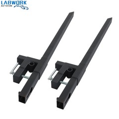 60″ Clamp on Pallet Forks For Tractor Bucket Loader Tractor Skid Steer 2000 LBS