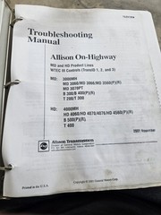 Allison TS2973EN Troubleshooting Manual 3000 4000 Product Families WTEC III