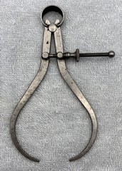 L.S. Starrett, Lot of 6, Machinist, Outside Calipers, 5 Starrett, 1 Unknown, Vtg
