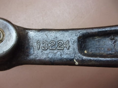Antique Cast Iron Hand Turn No. 13224 Crank Handle Embossed ’48 Revs Per Min’