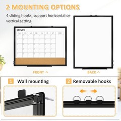 36 X 24 inches Magnetic Dry Erase Board with Aluminum Frame, Whiteboard