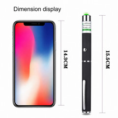 3 Pack Class II Presentation Laser Pointer Pens Red Green Violet 1mW AAA