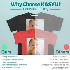 KASYU DTF Transfer Film Roll, A3 13″ x 82ft for Sublimation&DTF Printers