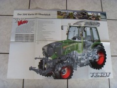 Fendt 200 Vario, Orig. 3D Sectional Picture Poster Circa 2000s