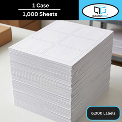 4″ x 3.3″ All Purpose White Laser Label Sheet – 1000 Sheets/6 Labels Per Sheet