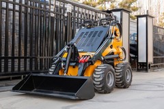 🔥2026 Mini Wheel Skid Steer Loader 23HP RATO Gasoline Engine Skid Steer Loader