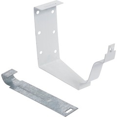 Amerimax K Style Galvanized White Snap-Lok Gutter Hanger Bracket Pack of 50