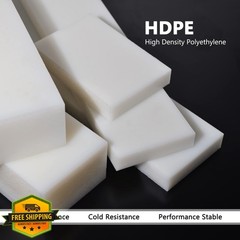 GYOFFULL HDPE Block 3/4″x4.5″x3″ 4pcs White Plastic Sheet