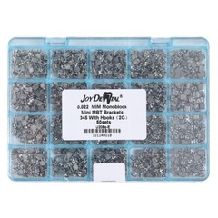 AZDENT Dental Orthodontic Brackets Braces Metal Mini Roth /MBT .022″ Hooks 3 4 5