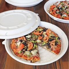 World Centric PRL-FB-12-LF Fiber 12″ Pizza Tray Lid – 200 / CS